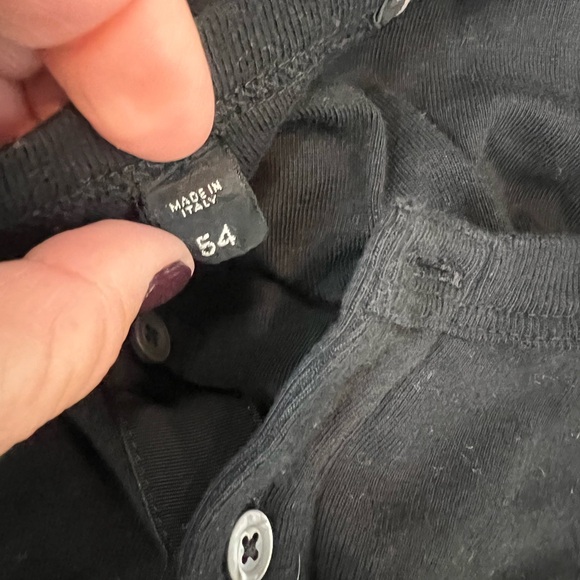 Men’s Tom Ford size 54 L black Henley long sleeve shirt - Picture 6 of 6